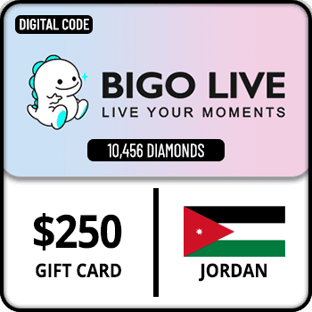Bigo Live Gift Card 10456 Diamonds $250 Jordan product image