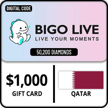 Bigo Live 50200 Diamonds Gift Card $1000 Qatar product image