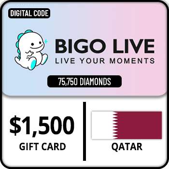 Bigo Live 75750 Diamonds Gift Card $1500 Qatar product image