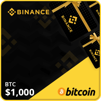 Binance Gift Card $1000 (BTC) Global product image