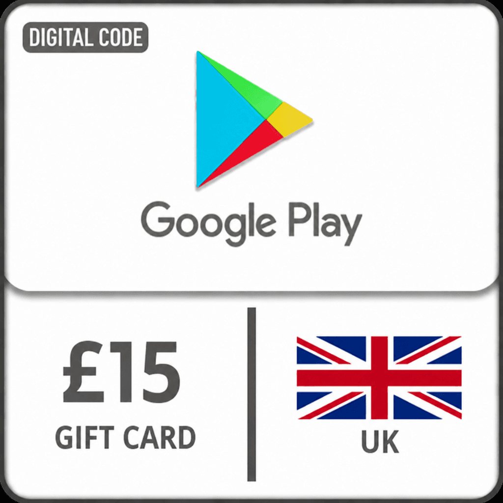 Google Play Gift Card 15 GBP UK product image