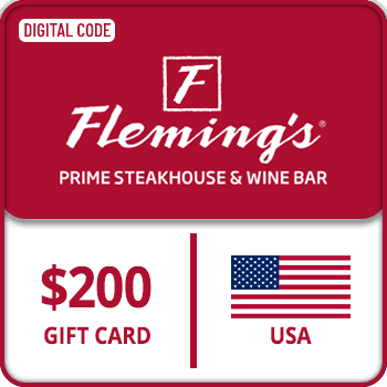 Flemings Prime Steakhouse and Wine Bar Voucher Gift Card $200 USA product image