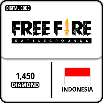 Free Fire Gift Card 1450 Diamond Indonesia product image