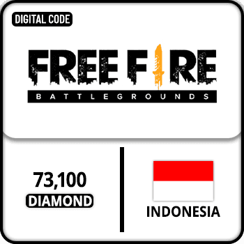 Free Fire Gift Card 73100 Diamond Indonesia product image