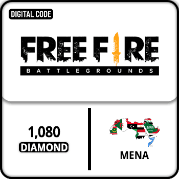 Free Fire Gift Card 1080 Diamond MENA product image