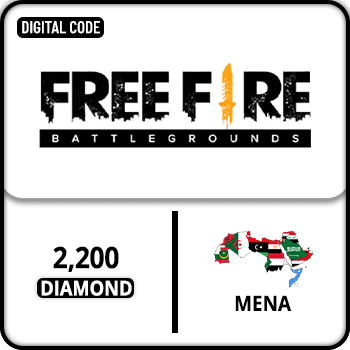 Free Fire Gift Card 2200 Diamond MENA product image