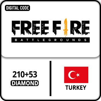 Free Fire Gift Card 210+53 Diamond Turkey product image