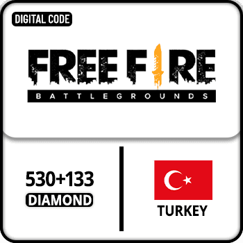Free Fire Gift Card 530+133 Diamond Turkey product image