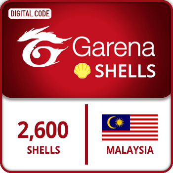 Garena Shells Gift Card 2600 Shells MALAYSIA product image