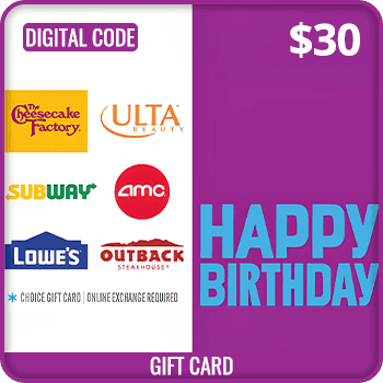 Happy Birthday Gift Card $30 Global product image