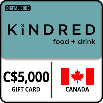 Kindred Food and Drink Gift Card C$5000 Canada product image