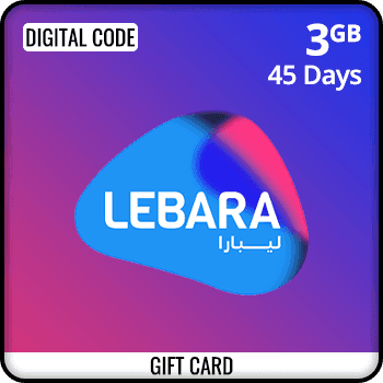Lebara Data Gift Card 3GB 45 Days KSA product image