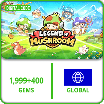 Legend of Mushroom Rush - SEA 1999+400 Gems GLOBAL product image