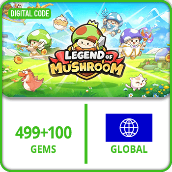 Legend of Mushroom Rush - SEA 499+100 Gems GLOBAL product image
