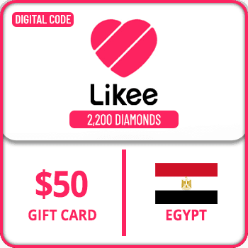 Likee Gift Card 2200 Diamonds $50 Egypt product image