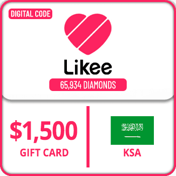 Likee Gift Card 65934 Diamonds $1500 KSA product image