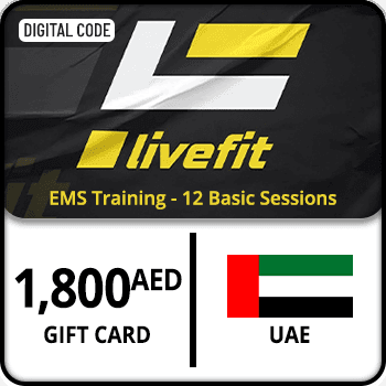 Live Fit EMS Training Gift Card - 12 Basic Sessions 1800 AED UAE product image