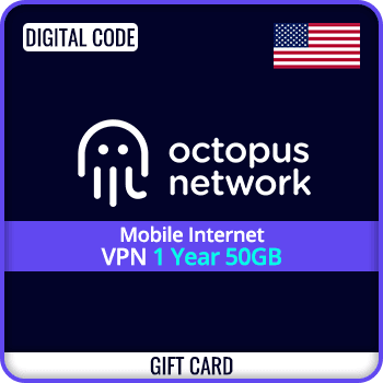 Octopus Networks Mobile Internet VPN 1 Year 50 GB Gift Card Global product image