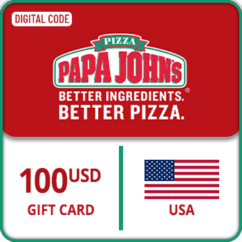 Papa Johns eGift Voucher Gift Card $100 USA product image