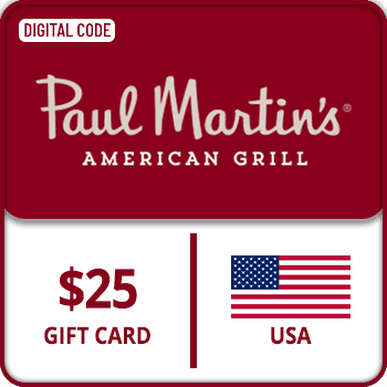 Paul Martin's American Grill Gift Card $25 USA product image