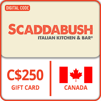 SCADDABUSH Italian Kitchen Gift Card 250 CAD CANADA product image