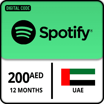 Spotify Gift Card 12 Months 200 AED UAE product image