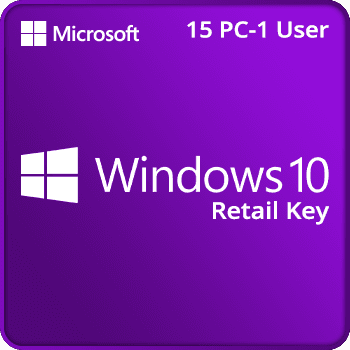 Windows 10 Retail Key 15PC 1User (Instant Delivery) Gift Card GLOBAL product image