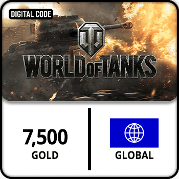 World of Tanks GOLD 7500 Gift Card GLOBAL product image