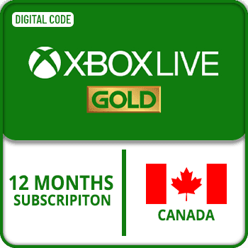 Xbox Live Gold 12M Gift Card Subscription Canada product image