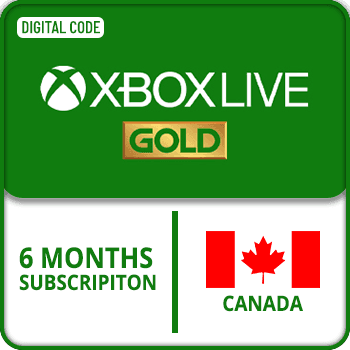Xbox Live Gold 6M Gift Card Subscription Canada product image