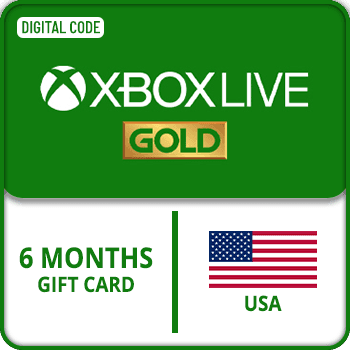 Xbox Live Gold Gift Card 6Months USA product image