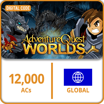 Adventure Quest Worlds Gift Card Global ACs 12000 product image