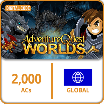 Adventure Quest Worlds Gift Card Global ACs 2000 product image