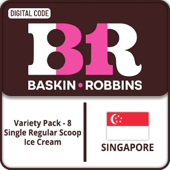 Baskin-Robbins Variety Pack - 8 Single Regular Scoop Ice Cream SINGAPORE product image
