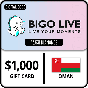 Bigo Live Gift Card 43531 Diamonds $1000 Oman product image