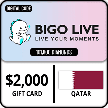 Bigo Live 101800 Diamonds Gift Card $2000 Qatar product image