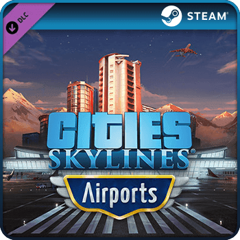 Cities Skylines Airports PC DLC Steam Game Key Global product image