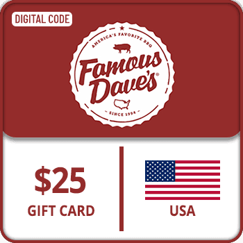 Famous Daves Gift Card $25 USA product image