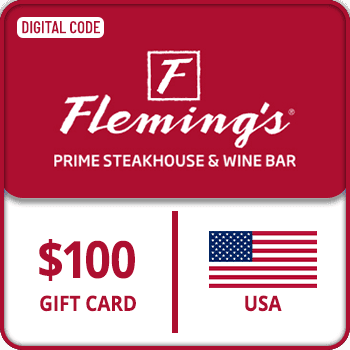 Flemings Prime Steakhouse and Wine Bar Voucher Gift Card $100 USA product image