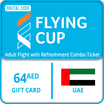Flying Cup Adult Flight with Refreshment Combo Ticket Gift Card 64 AED UAE product image