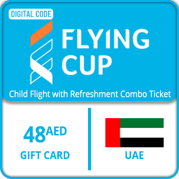 Flying Cup Adult Flight with Refreshment Combo Ticket Gift Card 48 AED UAE product image