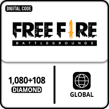 Free Fire Gift Card 1080+108 Diamond Global product image