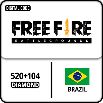 Free Fire Gift Card 520+104 Diamond Brazil product image