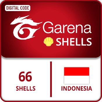 Garena Shells Gift Card 66 Shells INDONESIA product image