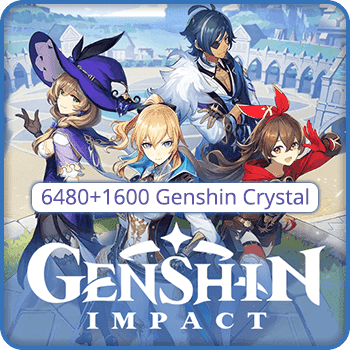 Genshin Impact Mobile 6480+1600 Crystals Global product image