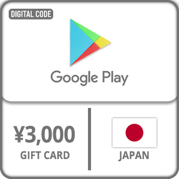 Google Play Gift Card 3000 JPY Japan product image