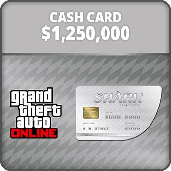 GTA Online GREAT WHITE SHARK Cash Card $1250000 product image