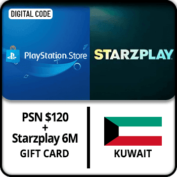 PSN Wallet $120 + Starzplay 6M Gift Card Kuwait product image