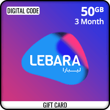 Lebara Data Gift Card 50GB 3M KSA product image
