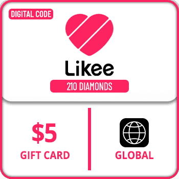 Likee Gift Card 210 Diamonds $5 Global product image